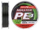 Шнур Select Master PE 100m (темн.-зел.) 0.36мм 42кг (92458) 1870.15.98