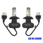 Якісні світлодіодні лампи Н-4 LED лампи H4 6000K 4000Lm. 12-24V \ Seoul Y19 CSP