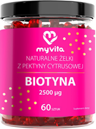 Натуральні біотинові жувальні цукерки Myvita 2500 мкг 60 шт. (5903021593054) - зображення 1