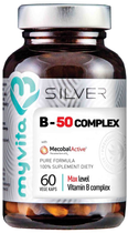 Добавка харчова Myvita Silver Vitamin B 50 Complex 60 капсул (5903021591272) - зображення 1