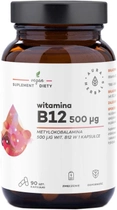 Харчова добавка Aura Herbals Вітамін B12 500 мкг 90 капсул (5902479612997) - зображення 1