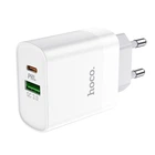Адаптер мережевий HOCO Rapido C80A |1USB/1Type-C, 3.1A/20W, QC/PD| білий