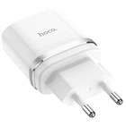 Адаптер мережевий Hoco C12 |2USB, 2.4А| білий