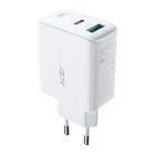 Адаптер мережевий ACEFAST A5 |1USB/1Type-C, 32W/2.4A, PD/QC| білий