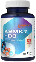 Харчова добавка Hepatica K2MK7+D3 120 капсул для імунітету (5905279653719) - зображення 1