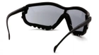 Очки защитные с уплотнителем Pyramex V2G (gray) Anti-Fog, серые - изображение 4