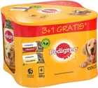 Mokra karma dla psów Pedigree hipoalergiczna z wołowiną i kurczakiem 4 x 400 g (5900951295713) - obraz 1