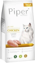 Sucha karma dla kotów wystawowych i wybrednych Dolina Noteci Piper z kurczakiem 3 kg (5902921304203) - obraz 1