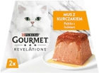 Mokra karma dla kotów wybrednych Purina Karma Gourmet Revelations Mus Kurczak 2x57g (7613287070210) - obraz 1