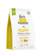 Корм для щенков Brit Care Dog Sustainable Puppy с курицей и насекомыми