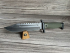 Нескладний тактичний ніж Tactic туристичний мисливський армійський ніж з чохлом (2428B) - зображення 3