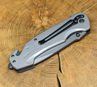 Нож складной туристический для рыбалки и охоты Browning нож с стропорезом и стеклобоем DA-106 - изображение 7