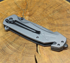 Нож складной туристический для рыбалки и охоты Browning нож с стропорезом и стеклобоем DA-106 - изображение 8