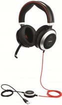 Słuchawki Jabra Evolve 80 Duo MS Czarne (7899-823-109) - obraz 1