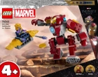 Zestaw klocków LEGO Marvel Hulkbuster Iron Mana vs. Thanos 66 elementów (76263) - obraz 1
