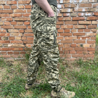 Мужские штаны тактические летние для военных рип стоп 52 Пиксель - изображение 4