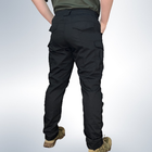 Чоловічі штани тактичні літні для силових підрозділів ріп стоп 56 Чорний - зображення 3