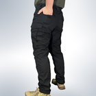 Мужские штаны тактические летние для силовых структур рип стоп 58 Черный - изображение 6