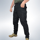 Мужские штаны тактические летние для силовых структур рип стоп 52 Черный - изображение 5