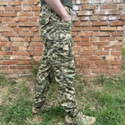 Мужские штаны тактические летние для военных рип стоп 48 Пиксель - изображение 4