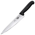 Ніж кухонний, побутовий Victorinox Fibrox Carving (лезо: 250мм), чорний 5.2003.28