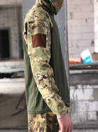 Форма военная костюм тактическая рубашка убакс и штаны ВСУ Мультикам 2XL - изображение 4