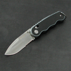 Нож складной Ganzo G715 (длина: 174мм, лезвие: 71мм, сатин), черный - изображение 2