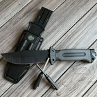 Нескладной тактический нож Colunbia туристический охотничий армейский нож с чехлом, огниво и точилка (4058A) - изображение 1