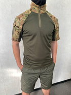 Тактичний костюм літній для НГУ, ЗСУ убакс із шортами мультикам-хакі M - зображення 7