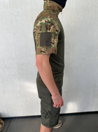 Тактический костюм летний для НГУ, ВСУ убакс с шортами мультикам-хаки S - изображение 2