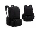 Военный рюкзак 50л с подсумками Черный Тактический рюкзак на 50 литров с системой MOLLE Ranger Tactical 50L Армейский Штурмовой Рюкзак Водоотталкивающий - изображение 4