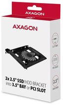 Kieszeń na dysk Axagon 2x 2,5" HDD (RHD-P25) - obraz 5