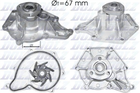 Насос водяний AUDI A4 A6 A8 Q7 / VW Phaeton (3D2) Dolz (A213)