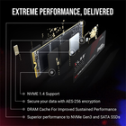 Dysk SSD PNY XLR8 CS3140 1TB M.2 NVMe PCIe 4.0 x4 3D NAND (TLC) (M280CS3140-1TB-RB) - obraz 3