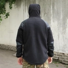 Флісова тактична куртка з капюшоном Шерман чорний розмір 56 (926) - изображение 4