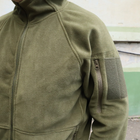 Флісова тактична кофта. Куртка флісова з капюшоном Шерман олива розмір 68 (926) - зображення 6