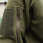 Флісова тактична кофта. Куртка флісова з капюшоном Шерман олива розмір 64 (926) - зображення 7