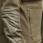 Флісова тактична куртка з капюшоном Шерман олива розмір 62 (926) - зображення 7