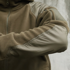Флісова тактична куртка з капюшоном Шерман олива розмір 60 (926) - изображение 8