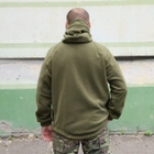 Флісова тактична кофта. Куртка флісова з капюшоном Шерман олива розмір 60 (926) - изображение 4