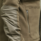 Флісова тактична куртка з капюшоном Шерман олива розмір 64 (926) - зображення 7