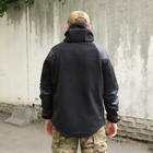 Флісова тактична куртка з капюшоном Шерман чорний розмір 52 (926) - изображение 5