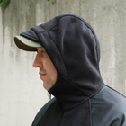 Флісова тактична куртка з капюшоном Шерман чорний розмір 52 (926) - изображение 6