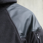 Флісова тактична куртка з капюшоном Шерман чорний розмір 50 (926) - изображение 7