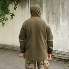 Флісова тактична куртка з капюшоном Шерман олива розмір 70 (926) - изображение 3