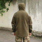 Флісова тактична куртка з капюшоном Шерман олива розмір 66 (926) - изображение 3
