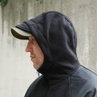 Флісова тактична куртка з капюшоном Шерман чорний розмір 70 (926) - зображення 6
