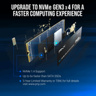 Dysk SSD PNY CS2230 1TB NVMe M.2 2280 PCIe 3.0 x4 3D NAND (TLC) (M280CS2230-1TB-RB) - obraz 3