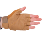 Тактичні рукавички з відкритими пальцями SP-Sport BC-8811 Колір: Хакі розмір: XL - изображение 4