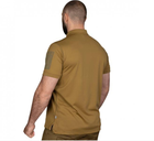 Тактична футболка поло Polo 54 розмір XXL,футболка зсу поло койот для військовослужбовців,чоловіча футболка поло - зображення 3